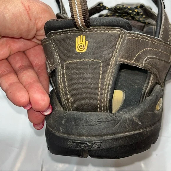 Teva Forebay Dozer BROWN SANDALS trail HIKING All Terrain MEN SIZE 10 Closed Toe - Picture 15 of 16